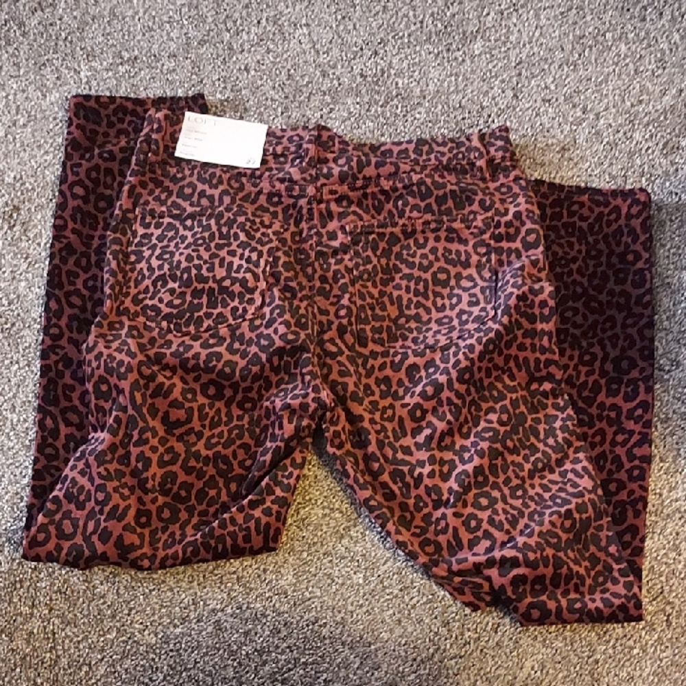 NWT, LOFT High Rise Skinny Pants - Brown and Black